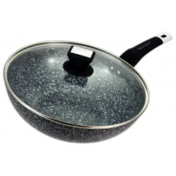 PATELNIA Z POWŁOKĄ GRANITOWĄ WOK Z POKRYWKĄ 30cm 5,8litra